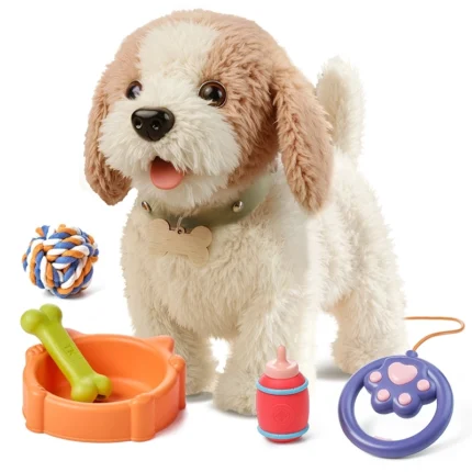Electric Smart Toy Dog,Barking, Licking & AI-Powered Realistic Pup!