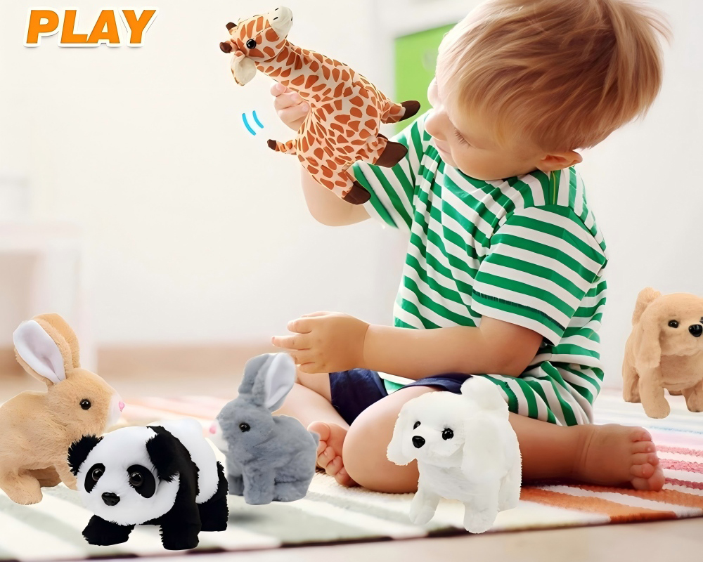 interactive plush bunny toy